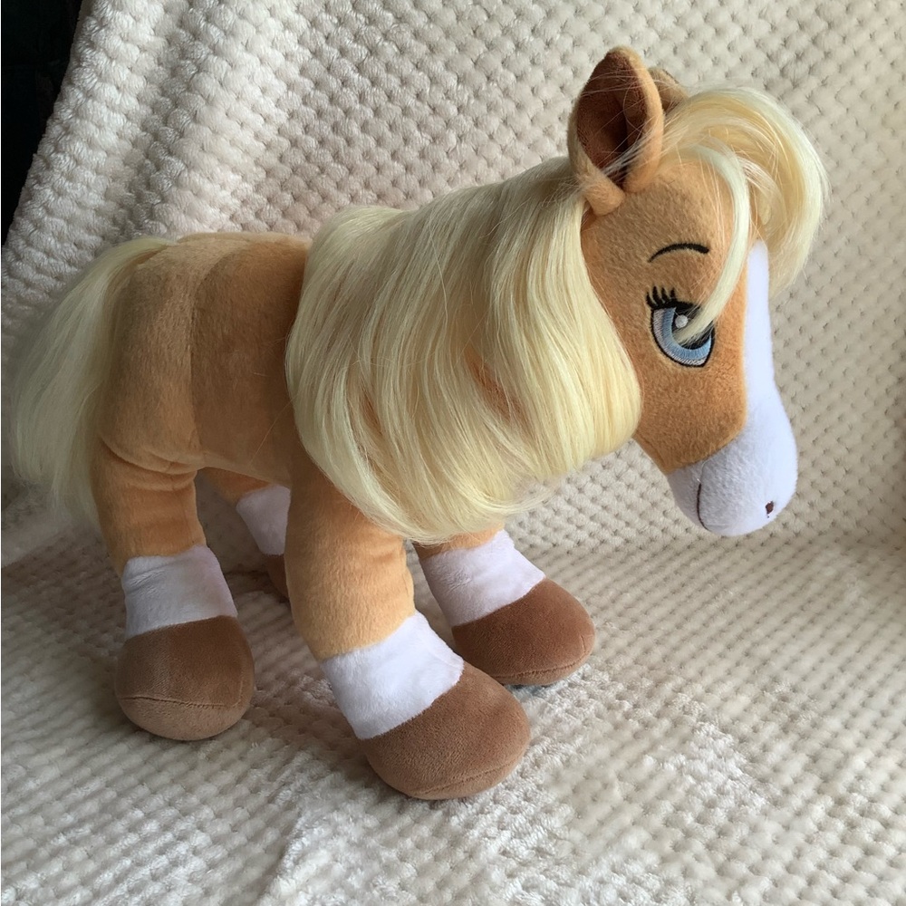 Build A Bear Workshop Plush Horses and Hearts Riding Club Palomino Horse Pony - Picture 2 of 16